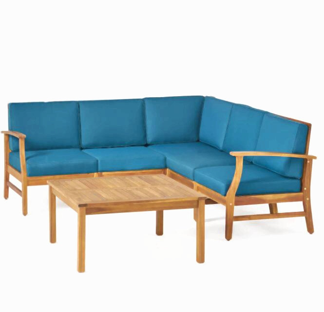 Ensemble de canapé 6 pièces Perla, Bleu