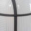 Lot de 2 appliques murales extérieures DEL à 1 lumière, verre dépoli noir sablé, culot E26, pour environnements humides (lot de 2)-1126466802