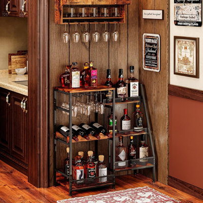 Wine Bottle & Glass Rack
