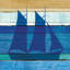 «Beachscape Series: Boat I» par Michael Mullan, reproduction d'art graphique sur toile-20824713-72799729-72799724