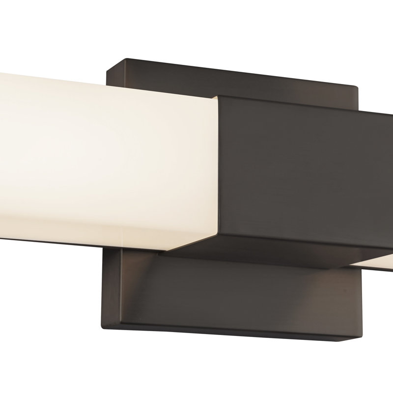 Vivi 24-in Black dimmable LED Wall Sconce, Matte Black
