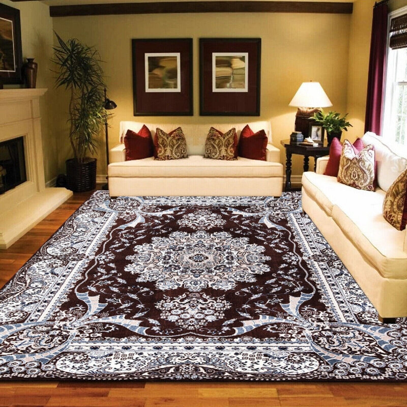 Draco Floral Area Rug, Rectangle 60 x 110cm
