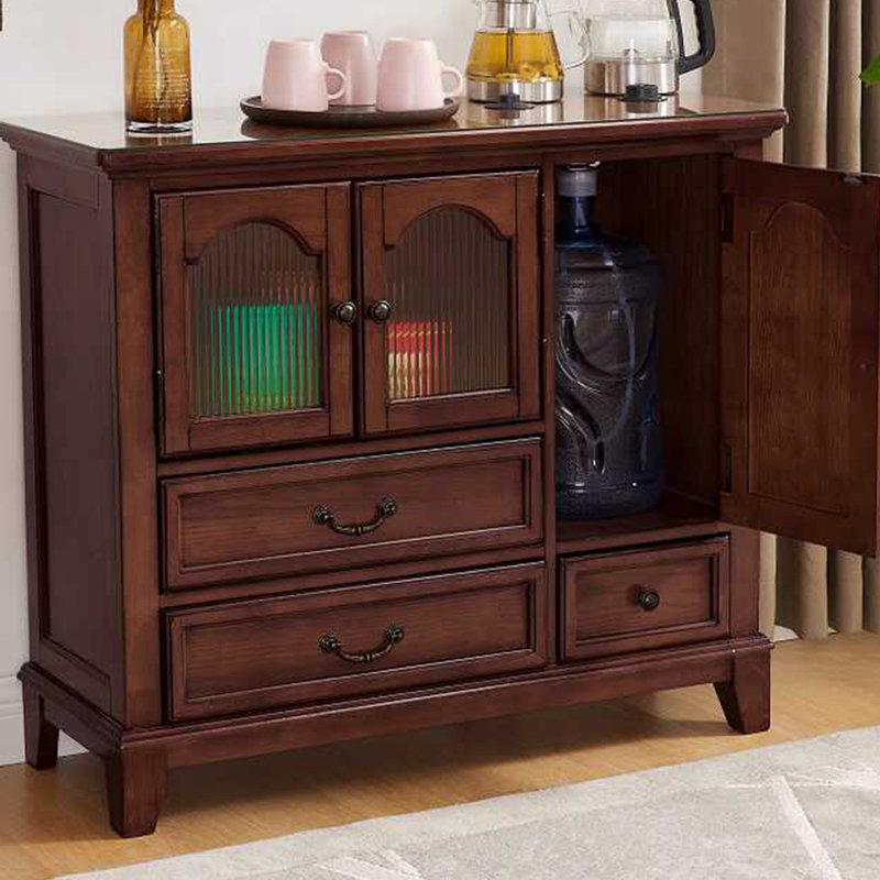 Armoire de rangement pour le salon, Marron foncé