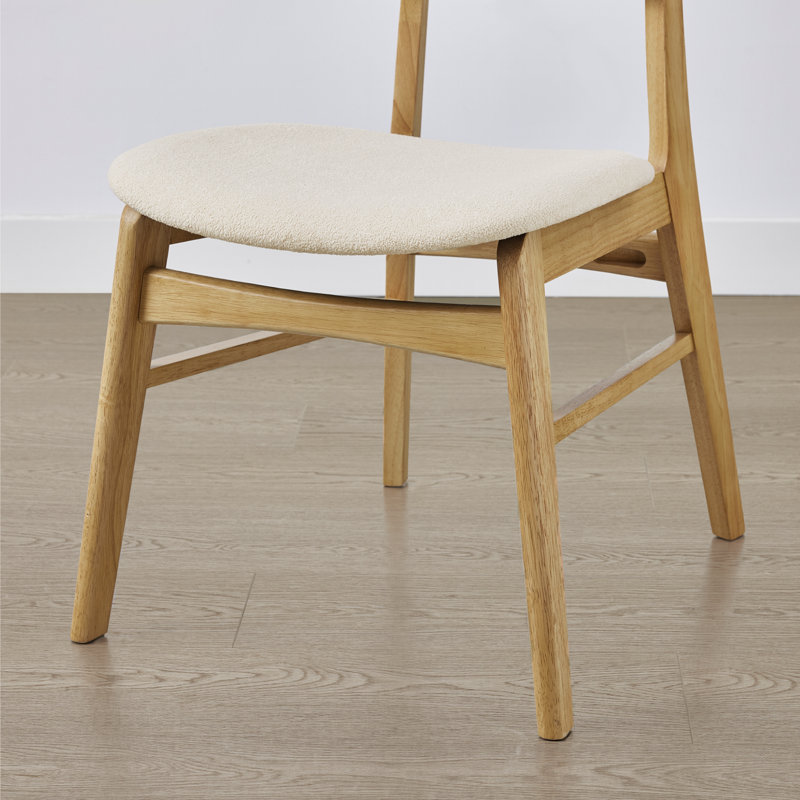 5-Piece Wood Upholstered Dining Set, Orange