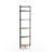 Kenley 63.75"H x 22.75"W 5-Tier Steel Corner Bookcase-1498380408