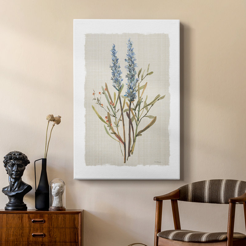 Honeybloom Botanical II -Custom Wrapped Gallery Cavas, 36" H x 24" W