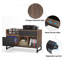 39.37'' File Cabinet with 2 Drawers, Rustic Brown