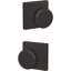 Bowery Double Dummy Knob with Collins Trim-29831413