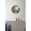 Horloge murale fleur de cerisier - art de printemps en verre trempé, paysage de rivière Sakura rose, chiffre romain, décoration de maison, cadeau de pendaison de crémaillère-896288130-896288131