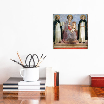 The Virgin And Child With St. Dominic And St. Thomas Aquinas, 1424-30- Gallery-Wrapped Canvas Giclée