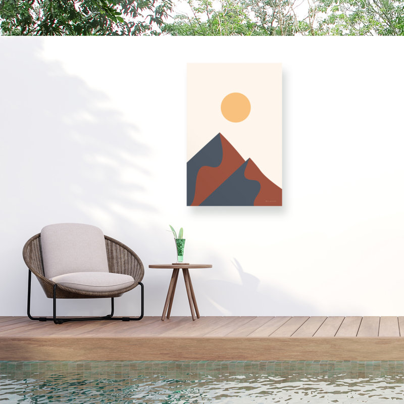Toile extérieure Omar Escalante Boho Landscape II, H 19 po x l 12 po