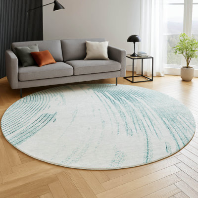 Premium Machine Washable Mayfield AMF2133 swirls Rug