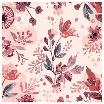 Couvertures à motif floral botanique