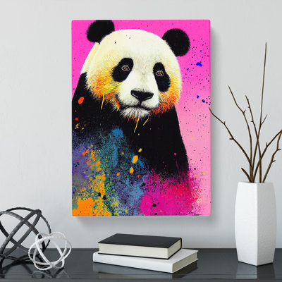 Panda Splatter Vol.1 - Wrapped Canvas