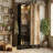 68.8'' H Vertical Bar Cabinet with Glass Door & LED Lights - Push-Open