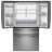 GE Profile Series Energy Star® 28.7 Cu. Ft. Smart Fingerprint Resistant 4-Door French-Door Refrigerator With Dual-Dispense Autofill Pitcher