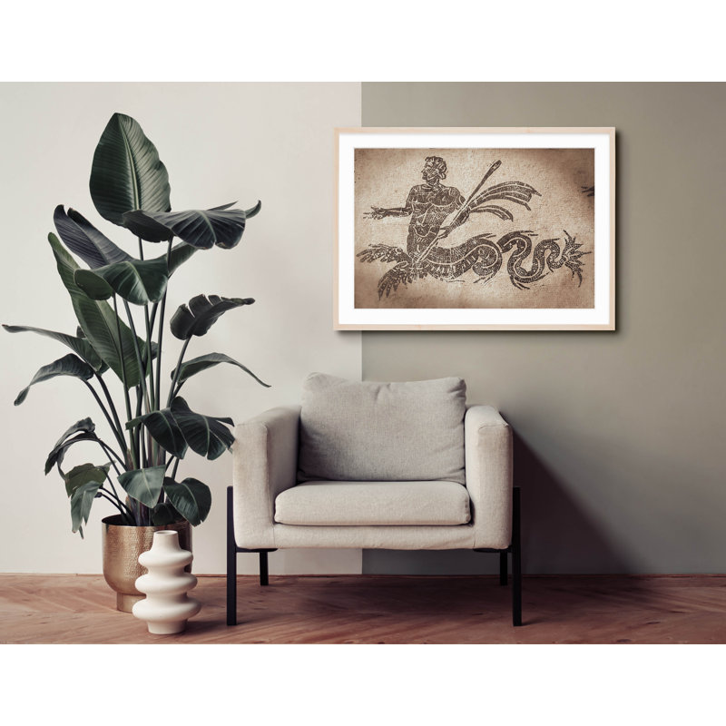 Triton Mosaic, 29" H x 40" W, White