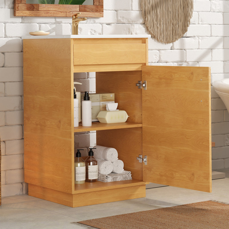 Rebecca 20'' Single Bathroom Vanity With Ceramic Top
