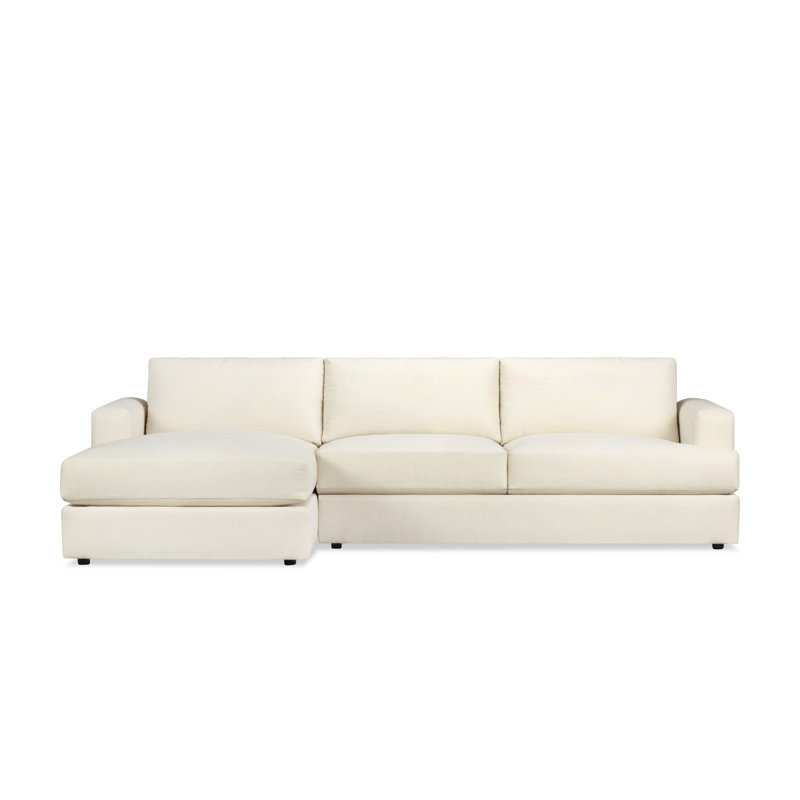 Cayden 2-Piece Upholstered Sectional, Cast Silver Sunbrella®, Left Hand Facing