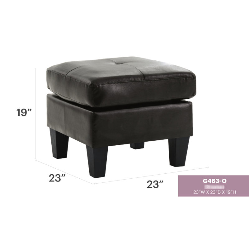 Noir stylisé pour les espaces modernes et traditionnels - H 19 po x l 23 po x P 23 po, prêt à l'emploi, peut accueillir une personne, peut être utilisé dans des espaces relaxants et peut être utilisé immédiatement, finition classique sur le matériau