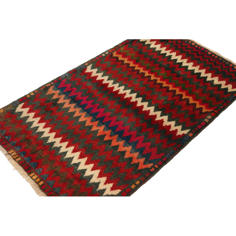 One-of-a-Kind 2'9" X 4'10" Hand Knotted Area Rug