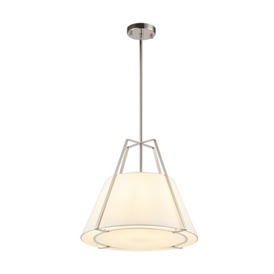 Ellrich Fabric Cone 18" Wide With Metal Chandelier Timeless Elegant Dining Room