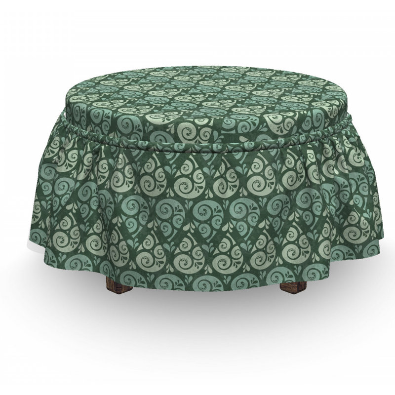 Box Cushion Ottoman Slipcover