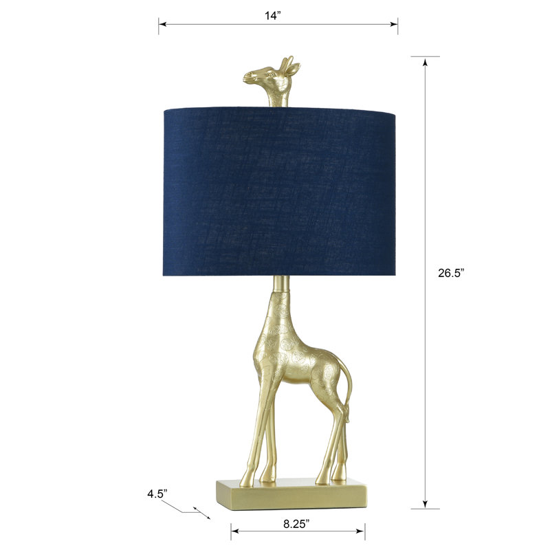 Bohrer 26.75" Golden Giraffe Table Lamp