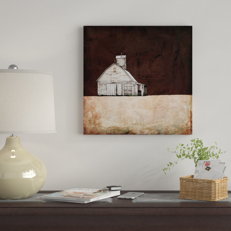 «Neutral Brown Farm», impression, Toile tendue, H 18 po x l 18 po x P 1 po