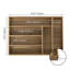 Solid Wood Rectangle Utensil Storage Set