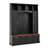 4-IN-1 Coat & Shoe Rack with Golden Hooks & Handles-129606687