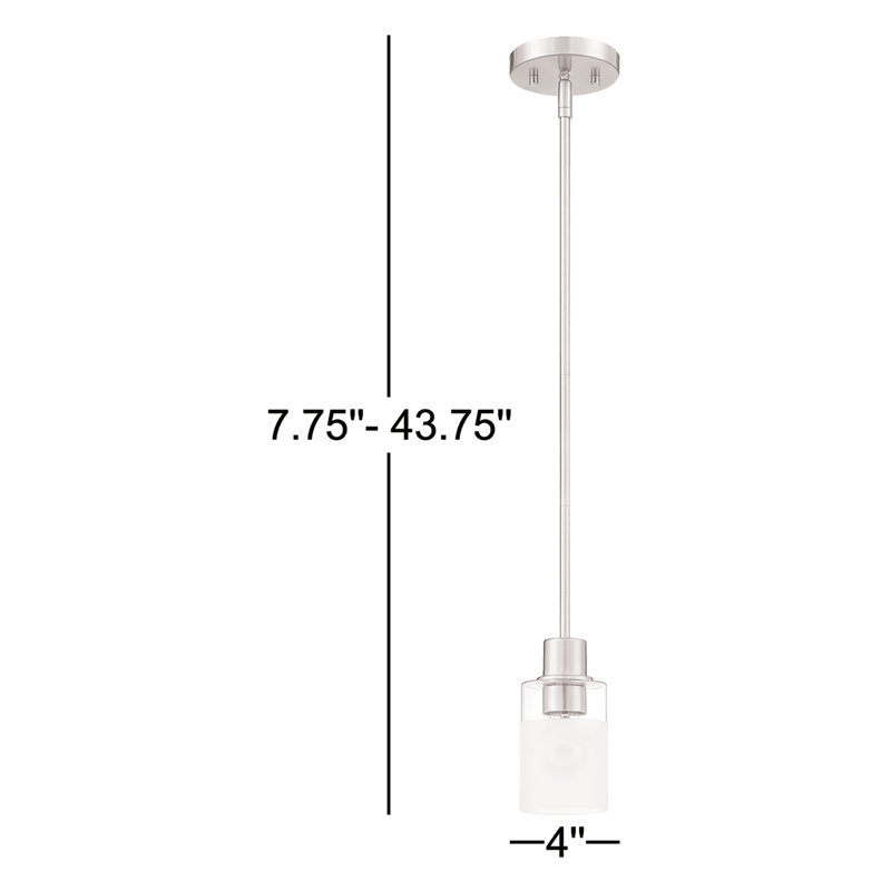 Charvic 1 - Light Single Pendant, Brushed Nickel