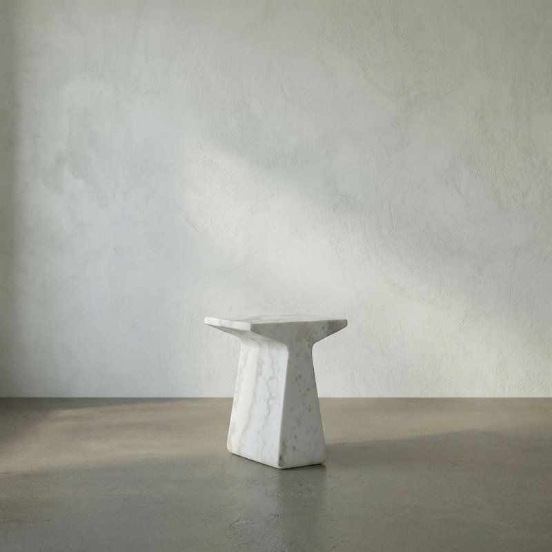 Finn Marble Top End Table