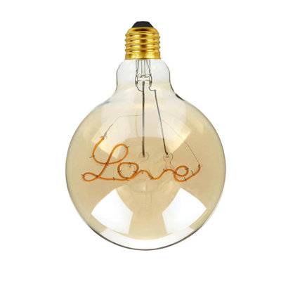 Sickler 4W LED Globe Light Bulb Amber