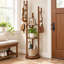 Solid Wood Freestanding 9 - Hook Coat Rack