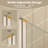 27-28" W ×72" H Frameless Pivot Shower Door, Pivot Swing Shower Glass Doors With 1/4"(6Mm) SGCC Clear Tempered Glass,Explosion-Proof Film, Reversible Installation-125316918