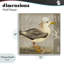 Plaque murale rustique petite mouette, design par Suzanne Nicoll