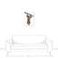 Reproduction de singe suspendu sur toile-762157248