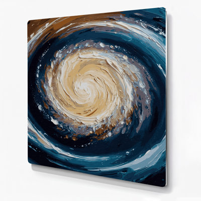 Art mural gris galaxie Space Sombrero