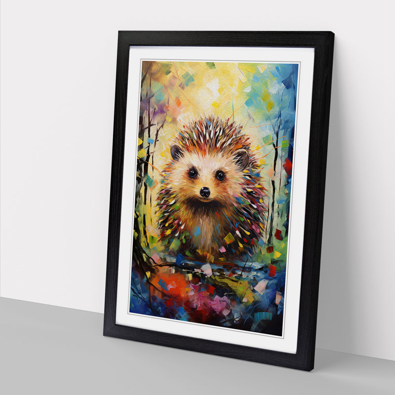 Hedgehog Expressionism No.2 - Framed Print