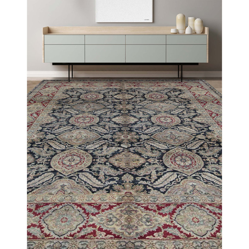 Wool Oriental Area Rug, Rectangle 8'9" x 11'11"