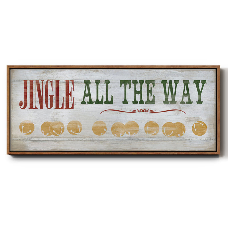 Jingle All the Way- Framed Canvas