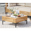 Ensemble modulaire d'extérieur pour terrasse avec coussins et table basse - Osier PE toutes saisons, conception modulaire, style bohème-1153704597