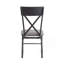 Ensemble de 2 chaises d'appoint avec coussin de siège, gris et noir sable