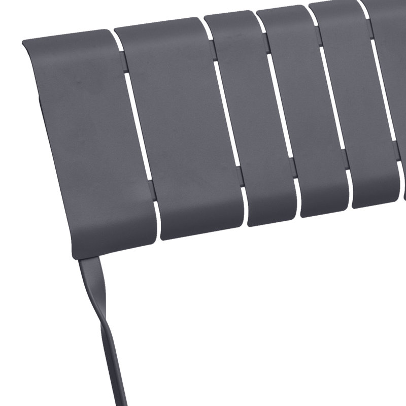 Nidavellir Metal Outdoor Bench, Grey