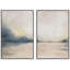«Landscape Abstract Shapes Illustration», reproduction encadrée sur toile 2 pièces-91069266-91069268