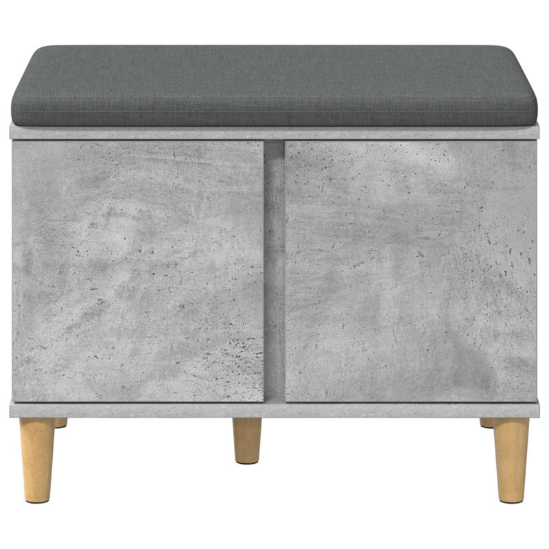 Storage Bench, 46cm H x 60cm W x 38cm D, Concrete Grey