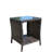 Outdoor Patio Furniture 1 Coffee Table With Clear Tempered Glass-2109539637