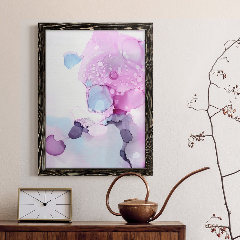Fluent Magenta IV - cadre photo, impression sur toile, Noir, H 38 po x l 28 po x P 1 po