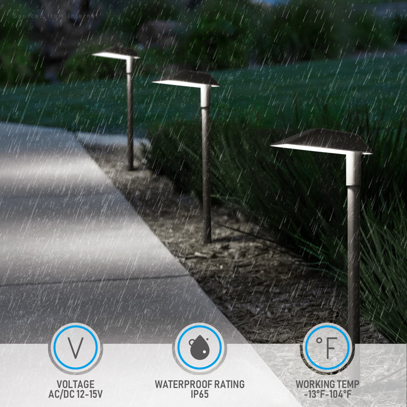 LED Landscape Light Low Voltage Pathway Lighting IP65 Waterproof, 5000K